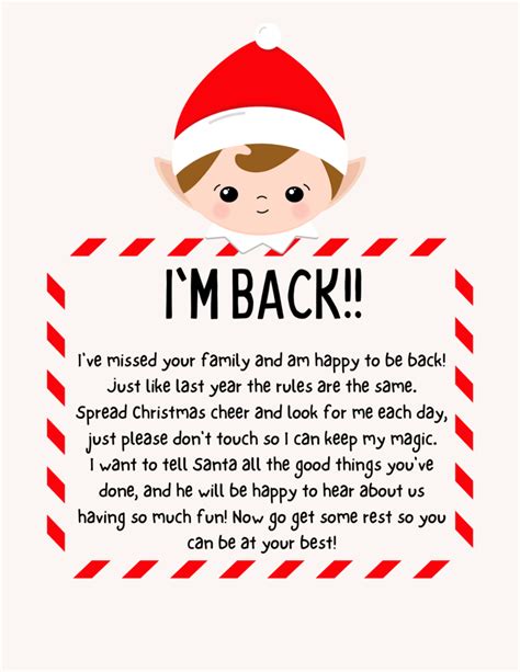 Free Elf On The Shelf Welcome Letter Printables Lola Lambchops