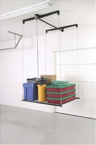 Please enter square foot (ft²) value of area unit to convert square foot to square meter. Pulley System Storage Rack For Garage | Ceiling storage ...