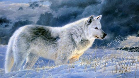 Painting Of A Wolf