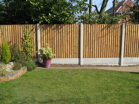 Concrete Post And Timber Panel Fencing Hodges And Lawrence Ltd