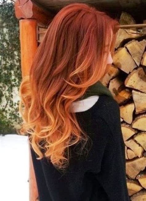 Apply the color to all the bleached sections of your hair, making sure to pull it up an inch above your fade line so that it blends seamlessly into your natural base color. Red to Blonde Ombre Hair for Spring - Hairstyles Weekly