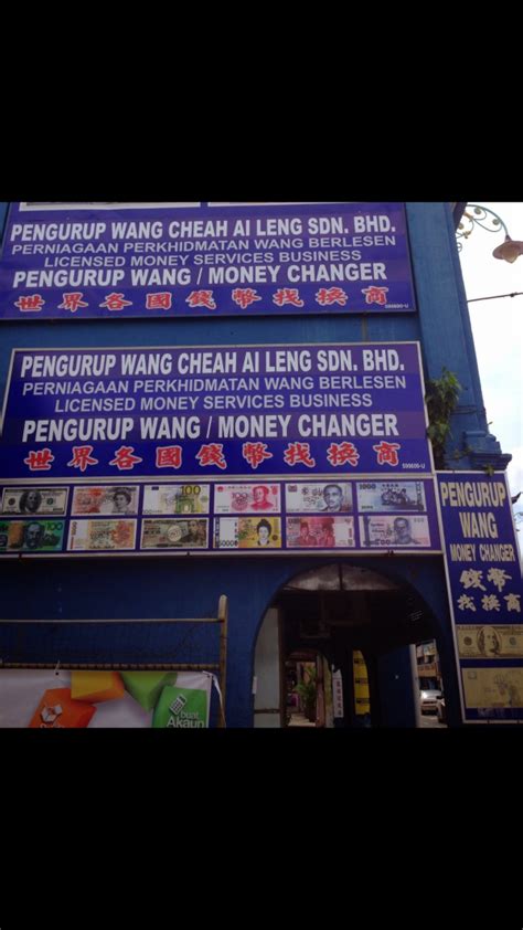 Check out and compare the rates from over 10 money changers here in sungei wang!. PENGURUP WANG CHEAH AI LENG SDN BHD (Alor Setar, Malaysia ...