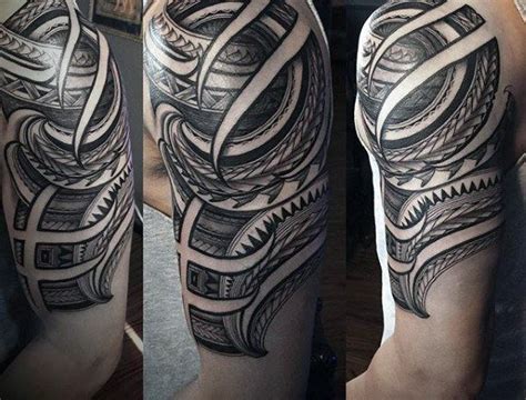 75 Half Sleeve Tribal Tattoos For Men Masculine Design