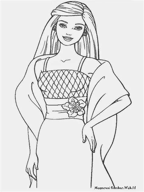 Mewarnai Barbie Fashion Fairytale | Mewarnai Gambar