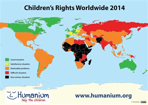 Humanium Publishes The Map Of Global Childrens Rights 2014