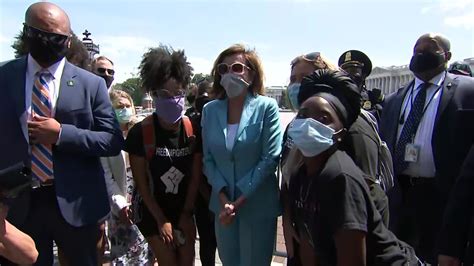 Nancy Pelosi Becomes The Latest Democratic Lawmaker To Visit Dc Protests Cnn Politics