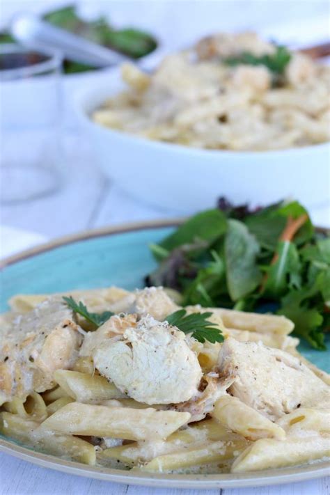 Crock Pot Chicken Alfredo Wishes And Dishes Recipe Easy Crock Pot