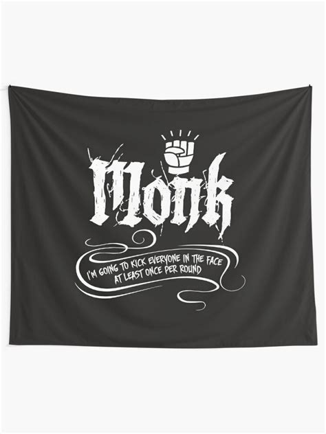Dnd Monk Tapestry For Sale By Worldofteesusa Redbubble