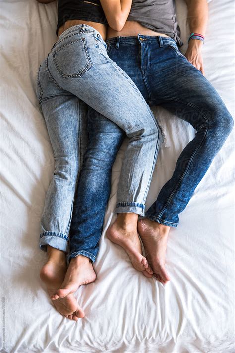 Couple Cuddling In Bed Del Colaborador De Stocksy Jovo Jovanovic