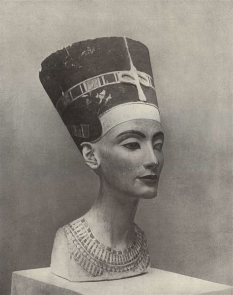 The Bust Of Queen Nefertiti Consort To King Akhenaten Who Reigned Circa 1353 1336 Bce Under The
