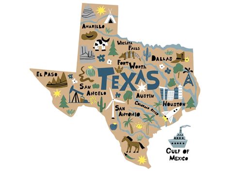 Parts Of Texas 7 Regions ⭐