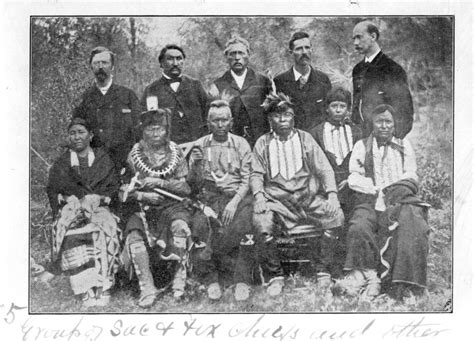 Sauk And Fox Chiefs Photograph Kansas Memory Kansas Historical Society