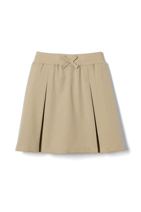 Girls Pull On Kick Pleat Skort French Toast