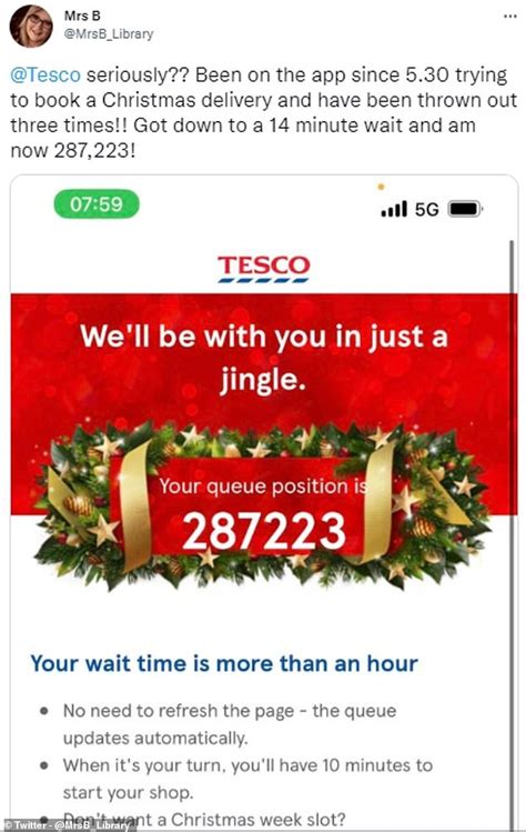 Tesco Shoppers Scramble For Christmas Delivery Slots As More Than