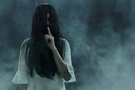 Scary Ghost Woman On Dark Background Stock Image Color In Film
