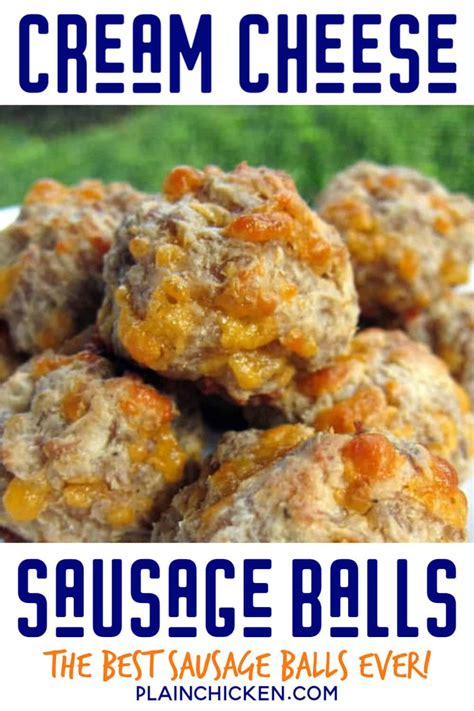 All Recipes Sausage Balls With Cream Cheese Recipe Reference