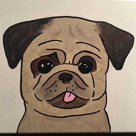 Pug Canvas Ideas ~cute Idea For Pug Lovers~ Pug Lover Canvas Ideas