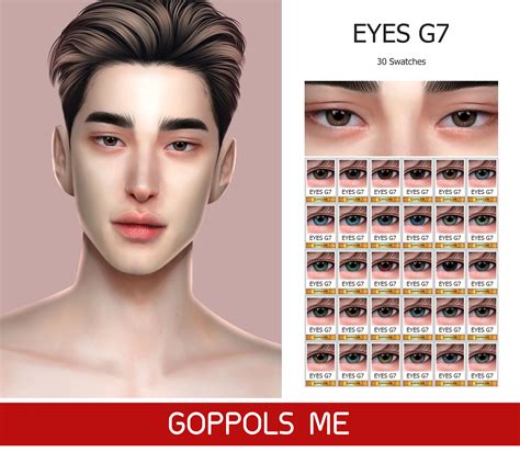 Gpme Gold Eyes G7 Sims 4 Cc Eyes Male Makeup Sims 4 Cc Makeup