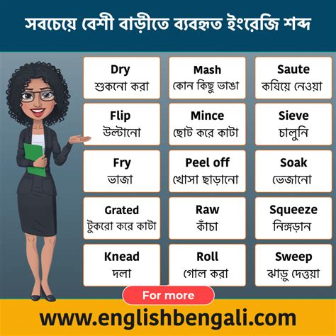 Daily Use English Vocabulary With Bengali Meaning Vocabulary