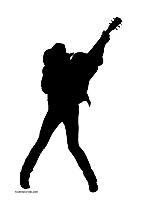 Country Singer Silhouette At Getdrawings Free Download