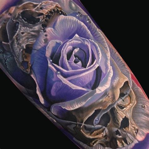 Purple Skull Tattoo