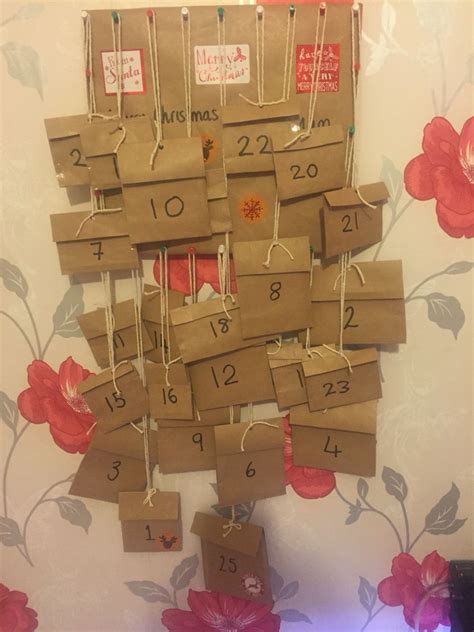 Home Made Advent Calendar 🎄 Kids Cards Advent Calendar Calendar