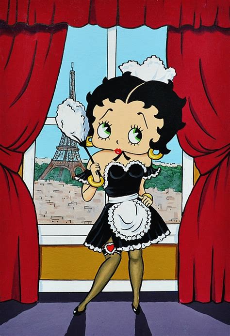 Betty Boop French Maid By Thomas Kolendra