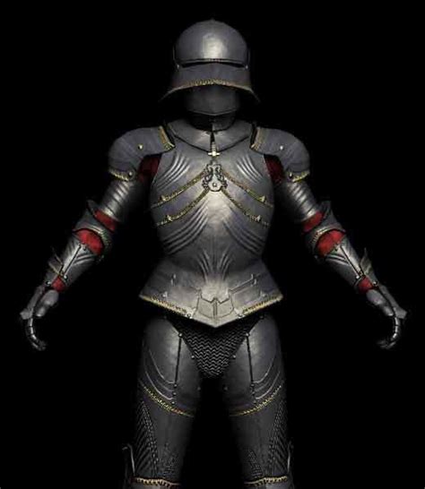 3d Model Medieval Gothic Armor Vr Ar Low Poly Cgtrader