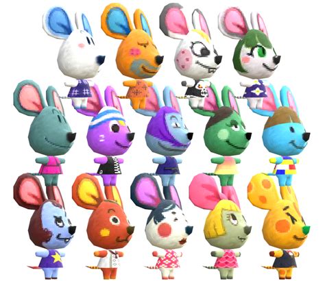 3ds Animal Crossing New Leaf Mice The Models Resource