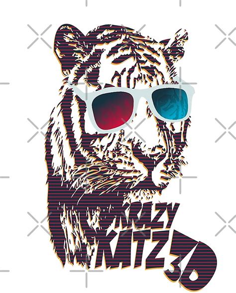 Cool Tiger Print Crazy Cats By Leen12 Redbubble