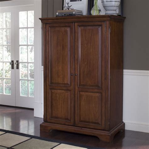 Riverside Cantata Computer Armoire In Burnished Cherry 4985