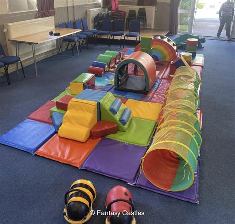 A Soft Play Set Up On Hire For A 1st Birthday In Cross Houses