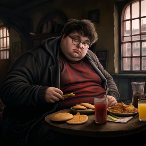 Harry Potter personnages recréés en version obèse