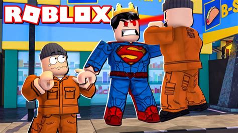 Superman Catching Escaped Prisoners In Roblox Roblox Super Hero