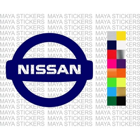 Nissan Logo Decal Sticker In Custom Colors And Sizes