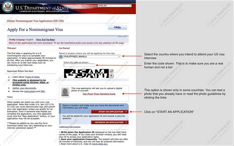 How To Fill Ds 160 Form Online For Us Visa