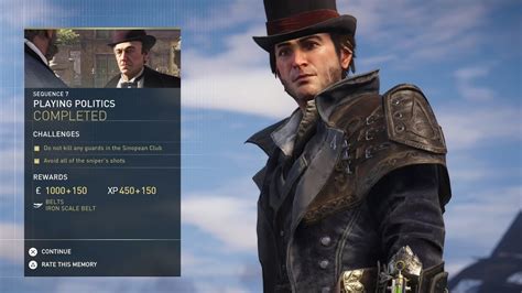 Playing Politics 100 Sync Assassin S Creed Syndicate Sequence 7 Memory