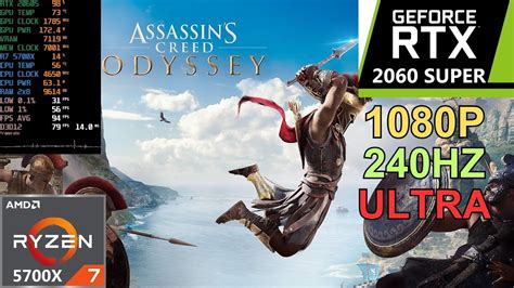 Assassins Creed Odyssey RTX 2060 Super Ryzen 7 5700X Ultra High