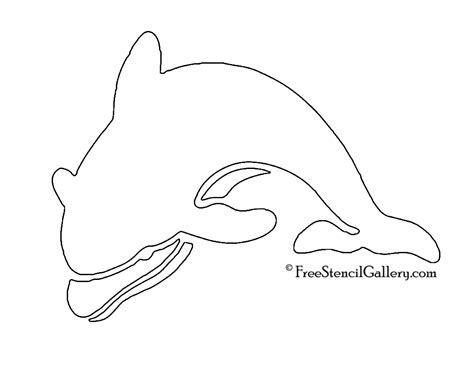 Dolphin Stencil Free Stencil Gallery
