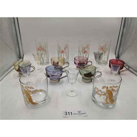 Assortment Of Coloured Glassware Beck Auctions Inc