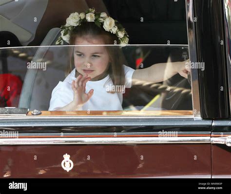Princess Charlotte Waves As She Leaves St George S Chapel At Windsor