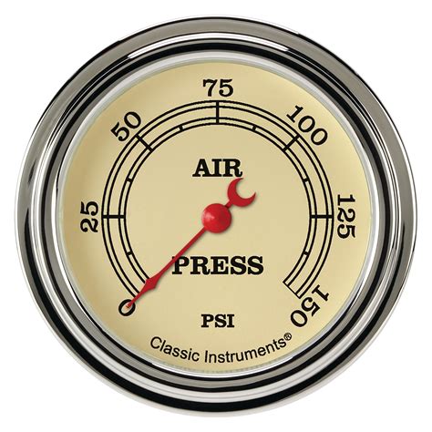 Classic Instruments Vintage Series Air Pressure Gauge 150 Psi