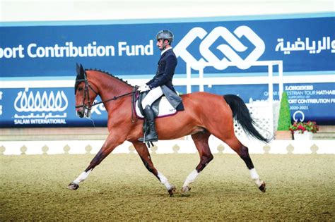 Jassim Al Kuwari Ghanem Al Qadi Top Eighth Dressage Rounds Of Longines