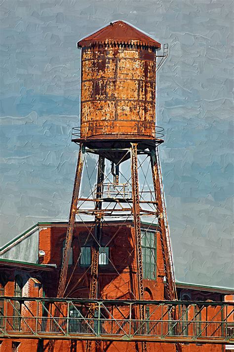 Old Water Tower By Clarence Alford