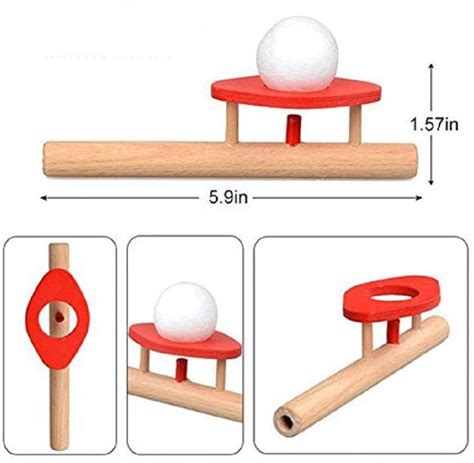 Flick In Two Funny Floating Ball Game Magic Toy Kit With Four Styrofoam