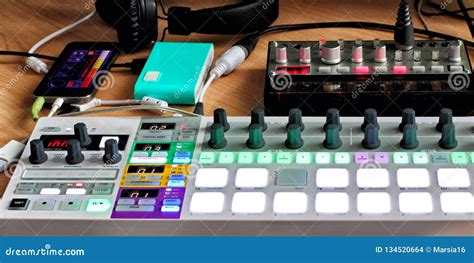 Music Sequencer for Making Dance Music Stock Photo - Image of arpeggio