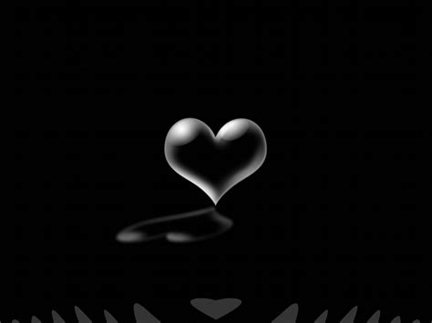 Hearts With Black Background Wallpapersafari