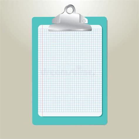 Clipboard With White Paper Stock Vector Illustration Of Empty 150679806