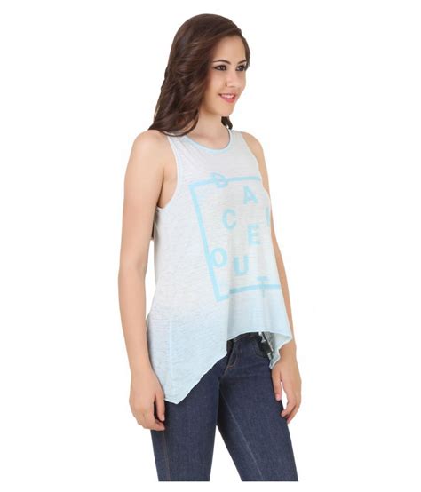 Buy Spunk Off White Poly Cotton Tank Tops Online At Best Prices In