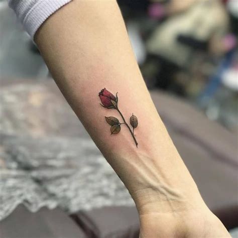 Looks great and like a real tattoo when on! Small Rose Tattoos: 30+ Beautiful Tiny Rose Tattoo Ideas